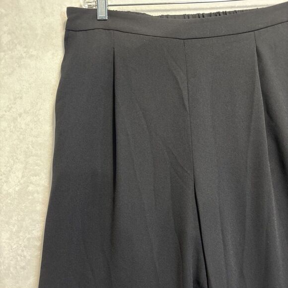 Nordstrom Rack Women's Wide Leg Pleated Front Elastic Waist Pants NWT Black XL - Picture 2 of 15
